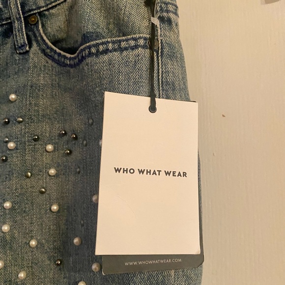 Who What Wear Pearl & Stud Jeans Sz 10 - Picture 4 of 6